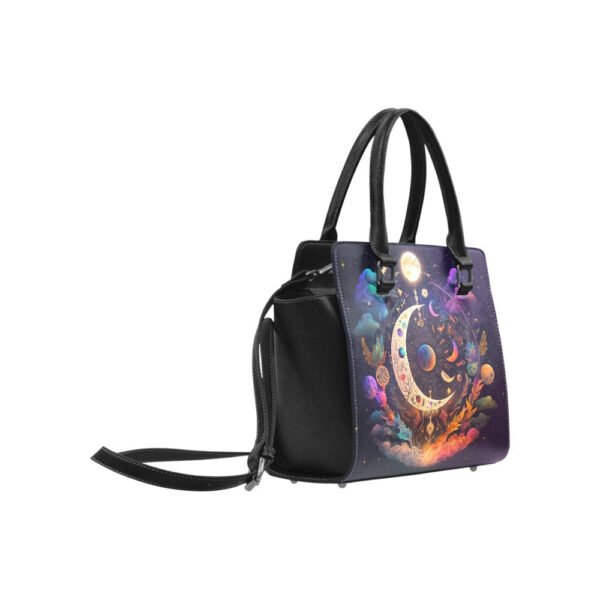 Celestial Sun Moon Classic Shoulder Handbag - Image 4