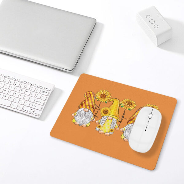 Faith Hope Love Gnome Leather Mouse Pad - Image 4