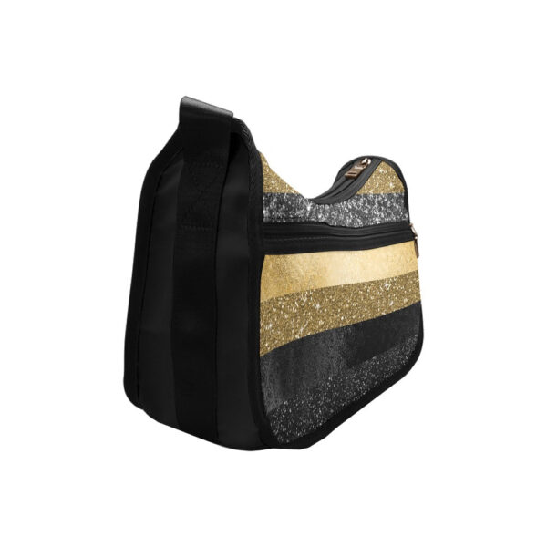 Striped Glitter Shoulder Bag - Image 5