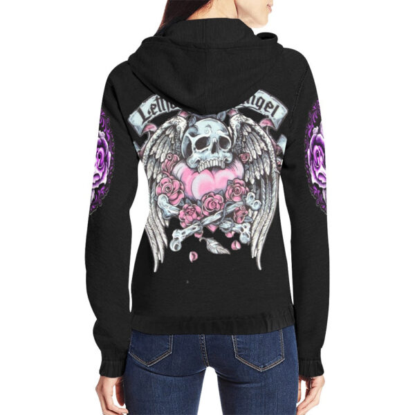 Women's All Over Print Full Zip Hoodie - Image 3