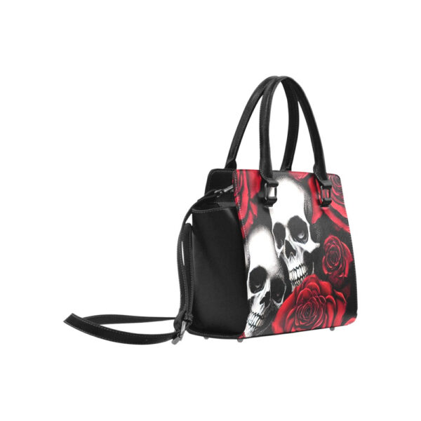 Skulls & Roses Classic Shoulder Handbag - Image 3