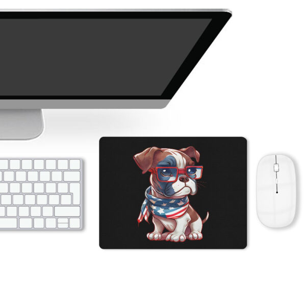 Patriotic Boxer Leather Mouse Pad - Image 2