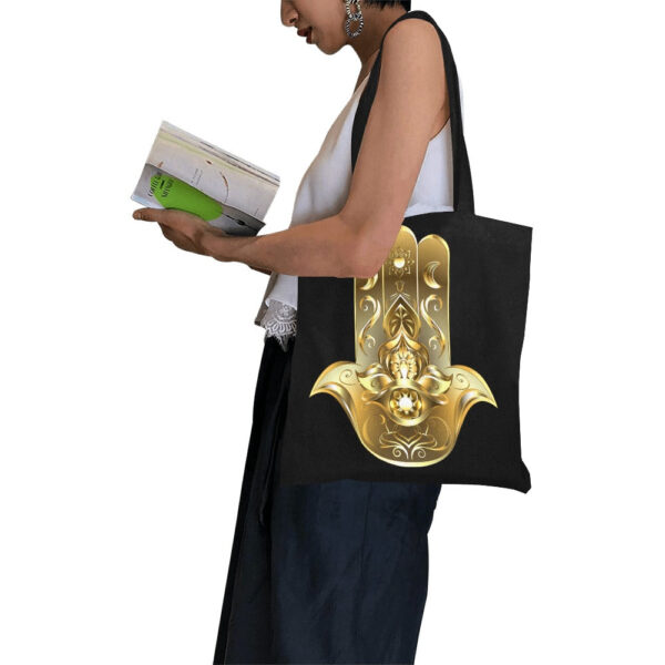 Hamsa Canvas Tote Bag - Image 3