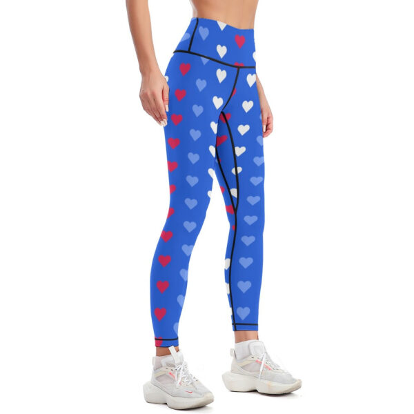 Heart Lines Women's Comfort Sports Yoga Pants - Image 3