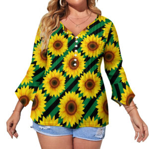 Sunflower Ruffled Petal Sleeve Top