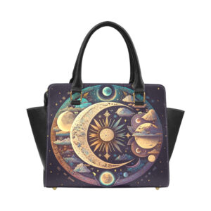 Celestial Moon Sun Classic Shoulder Handbag