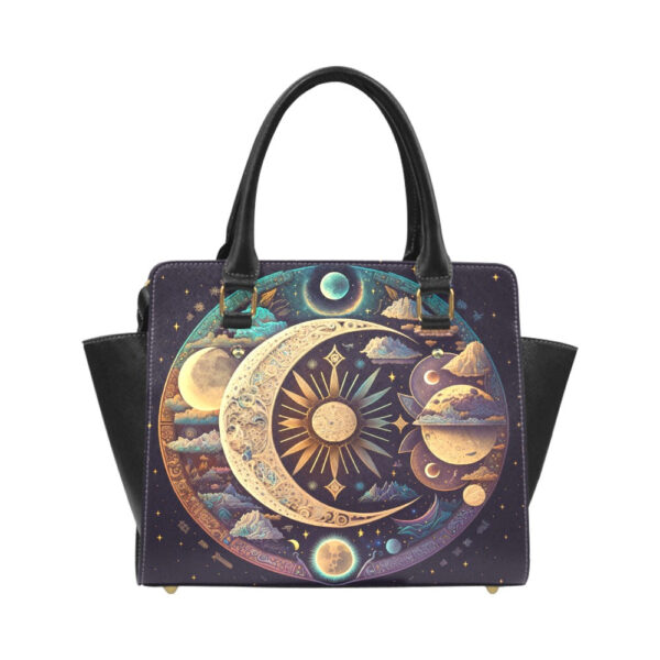 Celestial Moon Sun Classic Shoulder Handbag