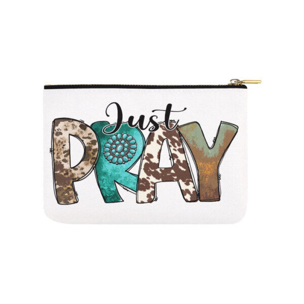 Just Pray Small Carry-All Pouch - Image 3