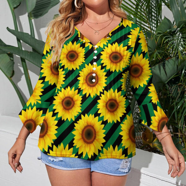 Sunflower Ruffled Petal Sleeve Top - Image 5