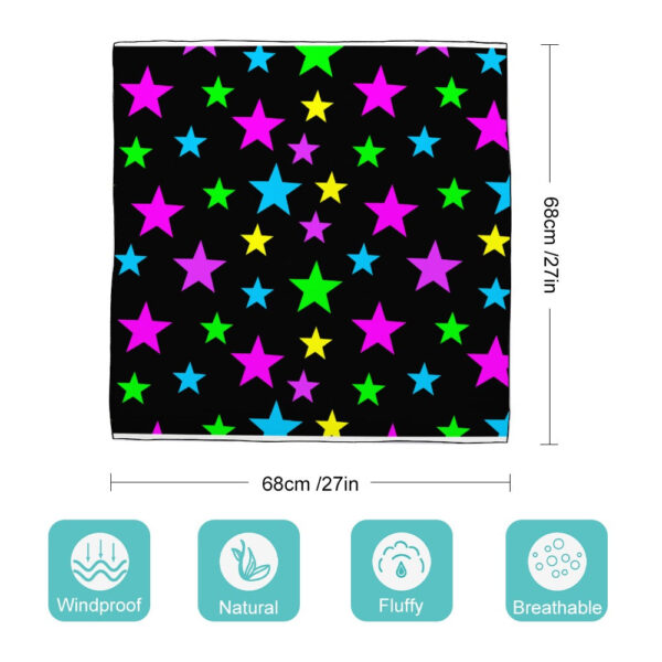 Stars Soft & Shiny Silk Scarves - Image 3