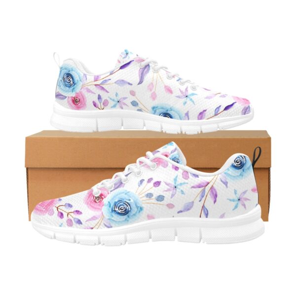 Women's Breathable Rose Floral Sneakers - Image 3