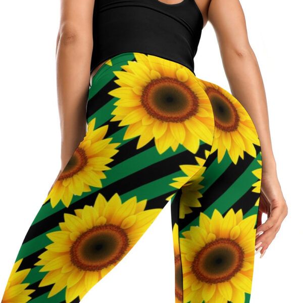 Sunflower Soft Ladies Tight Yoga Pants - Image 4