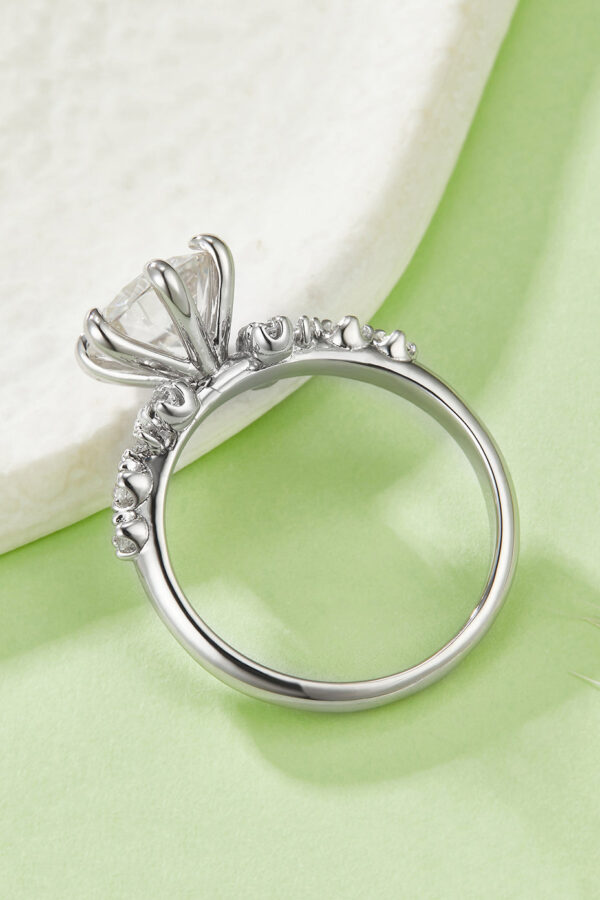 2 Carat Moissanite 925 Sterling Silver Ring - Image 2