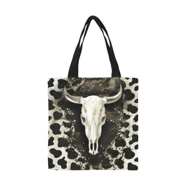 Western Cow Canvas Tote Bag