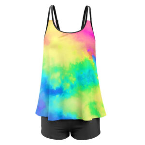 Bright Tie Dye Swimsuit