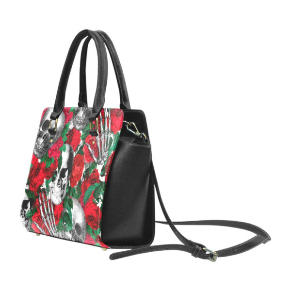 Skulls and Roses Classic Shoulder Handbag - Image 3