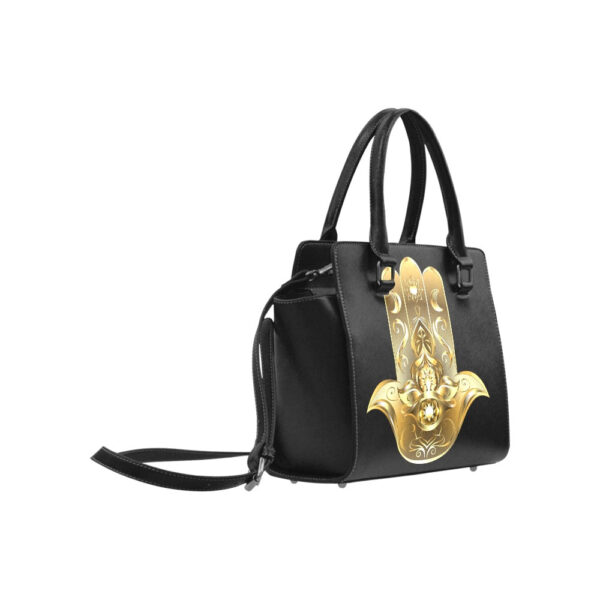 Gold Hamsa Classic Shoulder Handbag - Image 5