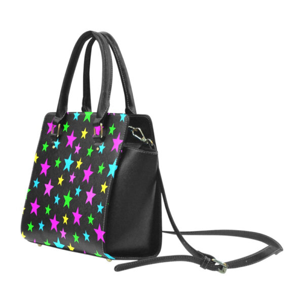 Neon Stars Classic Shoulder Handbag - Image 3