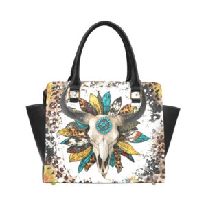 Western Skull Classic Shoulder Handbag