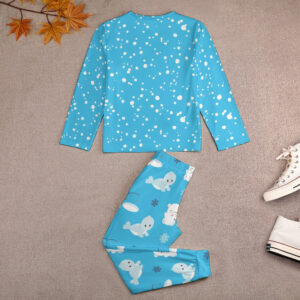 Cute Blue Girl's Pajama Set