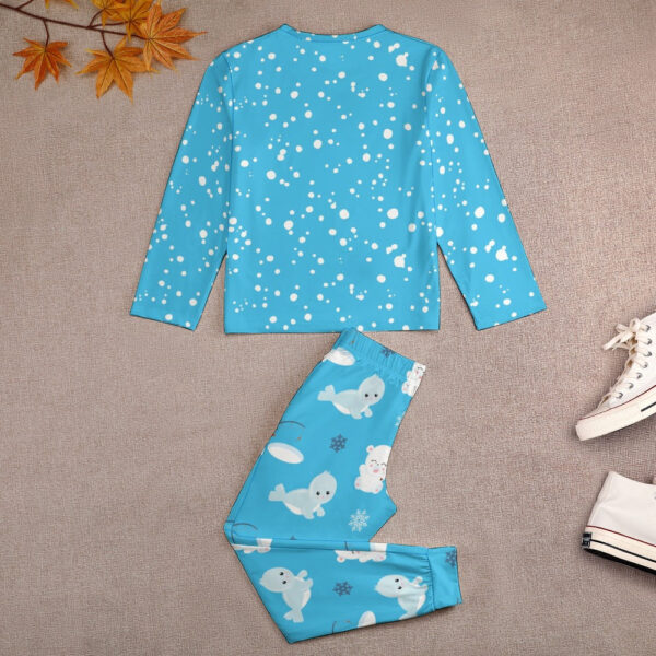 Cute Blue Girl's Pajama Set