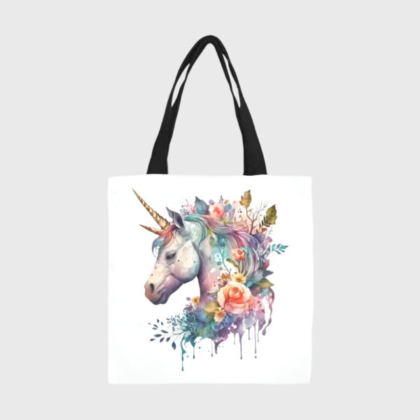 Unicorn Fantasy Canvas Tote Bag - Image 3