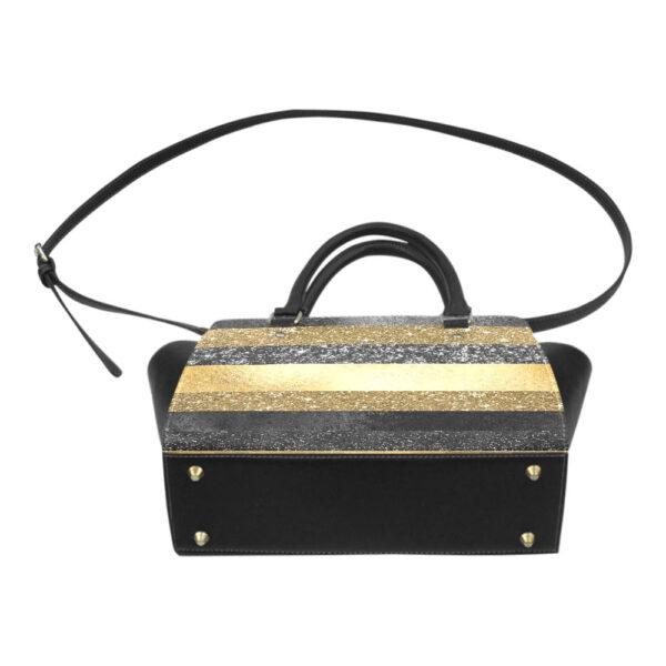 Glitter Stripes Classic Shoulder Handbag - Image 2