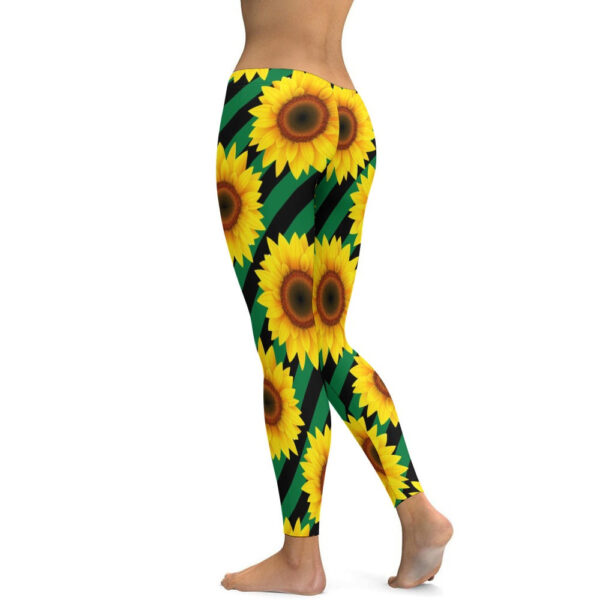 Sunflower Soft Ladies Tight Yoga Pants - Image 8