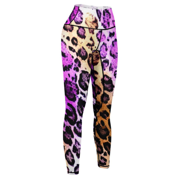 Animal Print Women's Comfort Sports Yoga Pants - Image 3