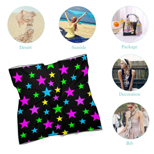 Stars Soft & Shiny Silk Scarves - Image 6