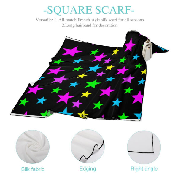 Stars Soft & Shiny Silk Scarves - Image 5