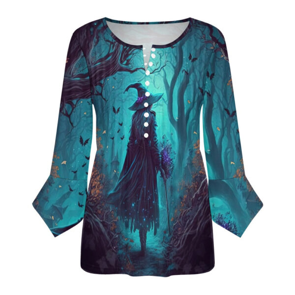 Witchy Ruffled Petal Sleeve Top - Image 5