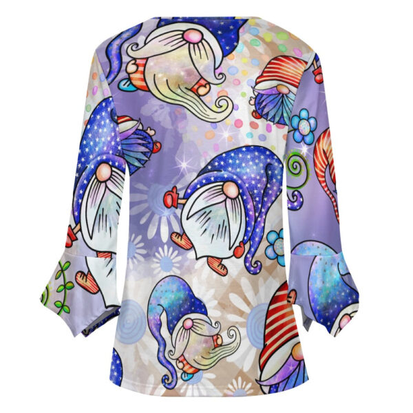 Gnome Ruffled Petal Sleeve Top - Image 5