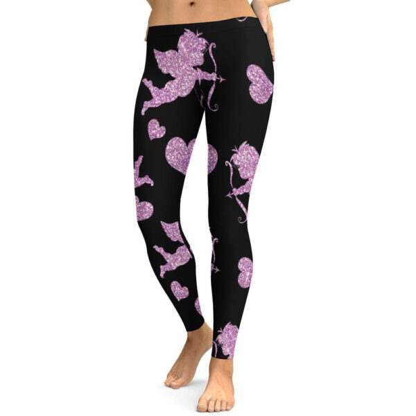 Stupid Cupid Soft Ladies Tight Yoga Pants - Image 5