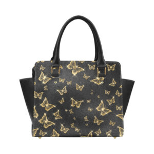 Gold Butterfly Classic Shoulder Handbag