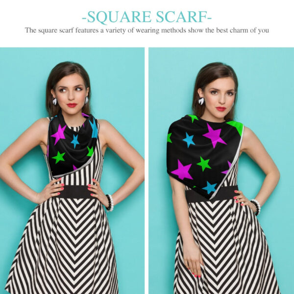 Stars Soft & Shiny Silk Scarves - Image 2
