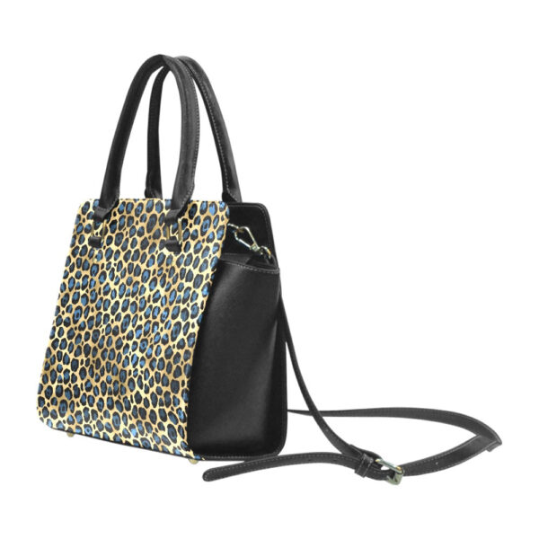 Blue Leopard Classic Shoulder Handbag - Image 3