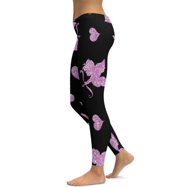 Stupid Cupid Soft Ladies Tight Yoga Pants - Image 4
