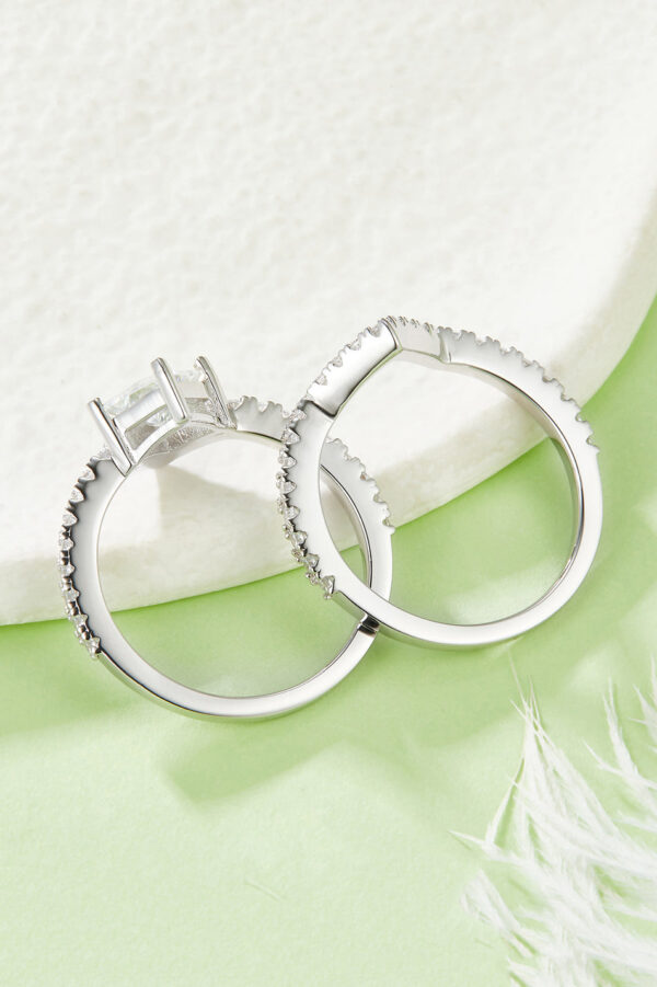 1 Carat Moissanite 925 Sterling Silver Double Layered Ring - Image 5