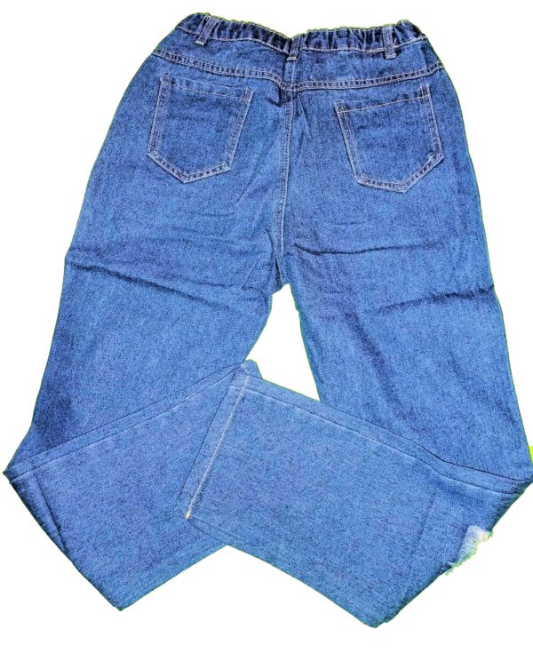 Blue Jeans with Pink Sequin Patches - Image 2