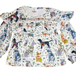 Animal Print Doggies Top
