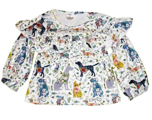 Animal Print Doggies Top