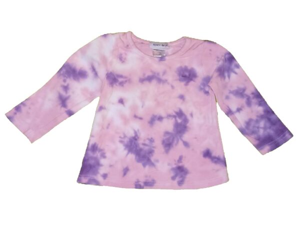 Pink Tie Dye Top & Pink Purple Spliced Jeans - Image 2