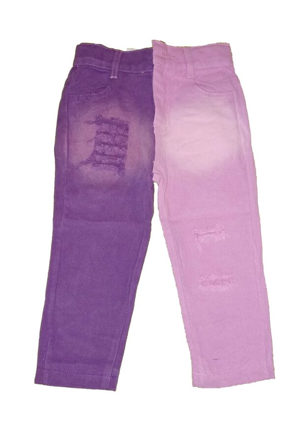 Pink Tie Dye Top & Pink Purple Spliced Jeans - Image 5