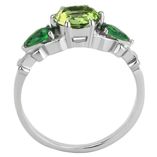Stainless Steel Peridot Ring - Image 5