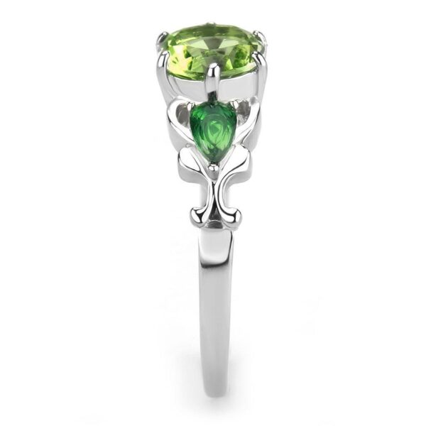Stainless Steel Peridot Ring - Image 4