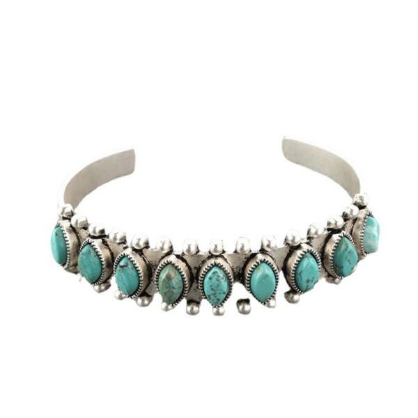 Bohemian Natural Stone Open Bracelet - Image 11