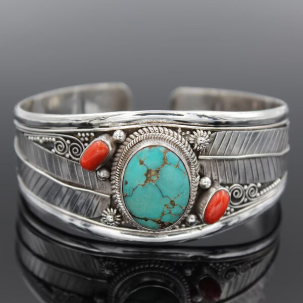 Bohemian Natural Stone Open Bracelet - Image 6