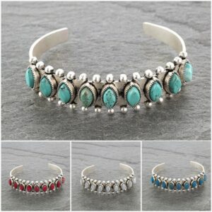 Bohemian Natural Stone Open Bracelet