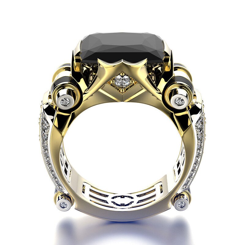 Men's Stone Ring in Silver or Gold - Image 4